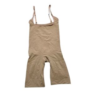 Skims Seamless Sculpt Butt Lifting Open Bust Bodysuit Tan XSmall NWOT